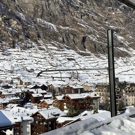 Apartment House St-george Cozy With Terrace And View On Village Of Zermatt